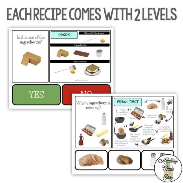Reading Simple Recipes Digital  Task Cards - Image 3