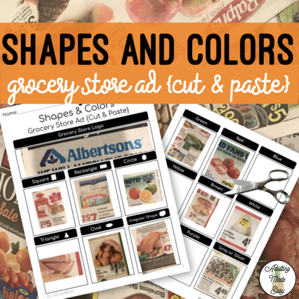 Store Ads Life Skills {Cut & Paste} Activities BUNDLE - Image 3