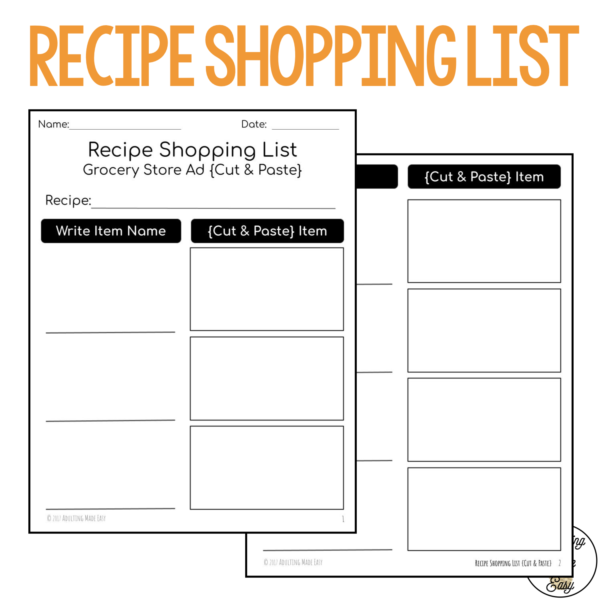 Shopping List & CBI - Store Ad {Cut & Paste} Worksheets - Image 4
