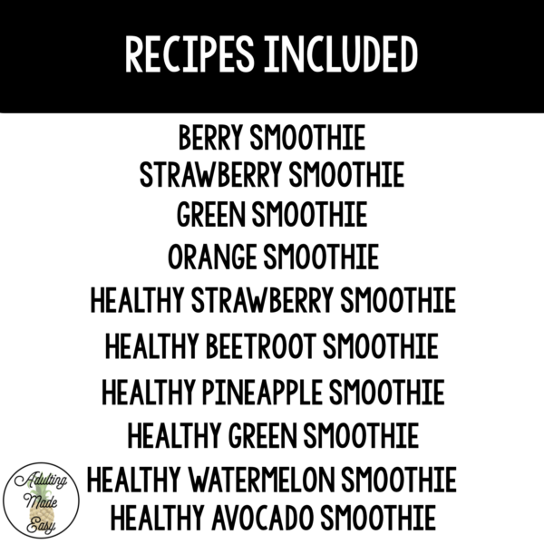 Reading Smoothie Recipes Task Cards - Image 5