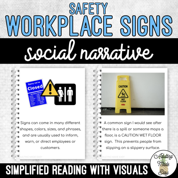 Unit 10 Safety Workplace Signs - Social Narrative