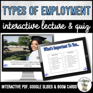 Unit 2 Types of Employment - Digital Interactive Lecture
