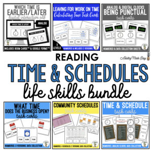 Reading Time & Schedules Life Skills Bundle