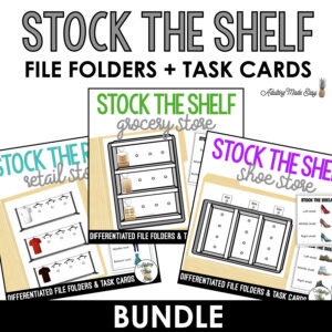 Stock The Shelf File Folder & Task Card Bundle