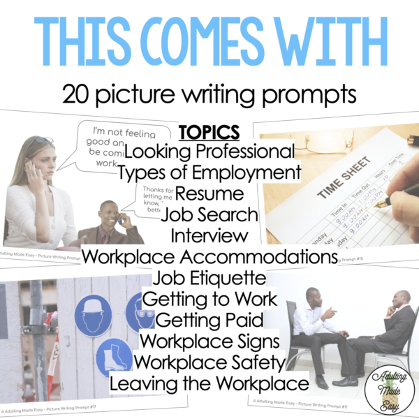 Vocational Picture Writing Prompts - Image 2