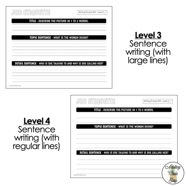Vocational Picture Writing Prompts - Image 4