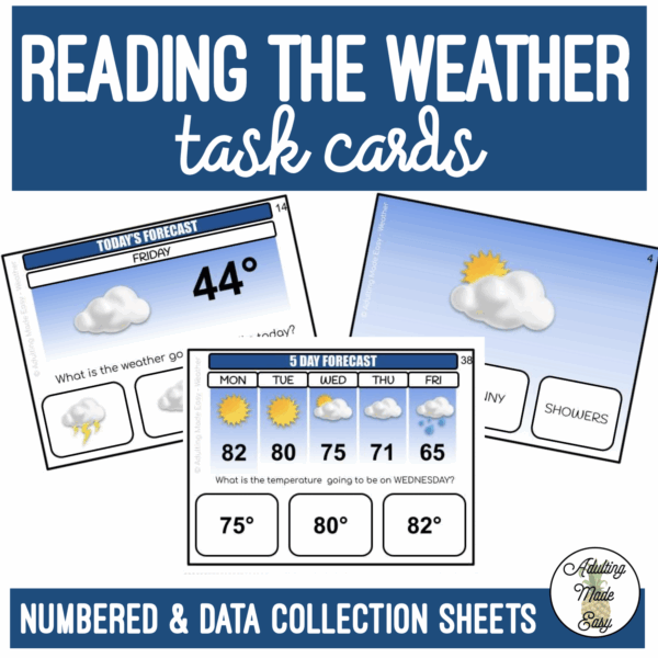 Weather Forecast Task Cards