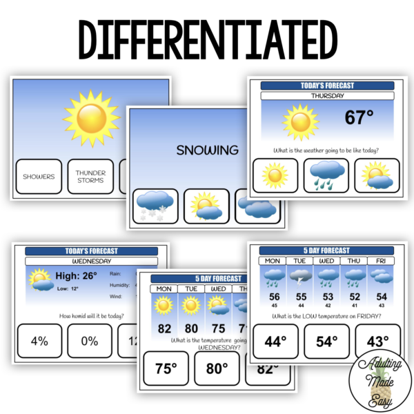Weather Forecast Digital Task Cards - Image 2