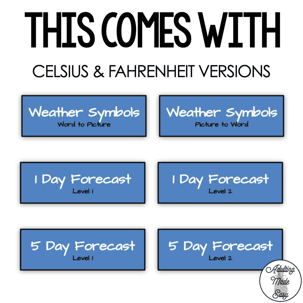 Weather Forecast Digital Task Cards