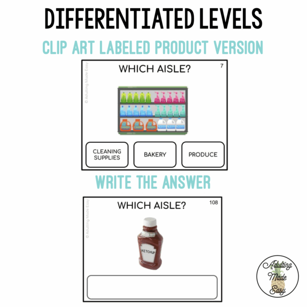 Which Aisle? Grocery Store Task Cards - Image 2