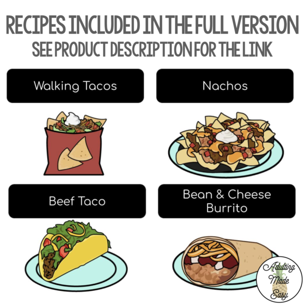 Taco Recipe Digital Task Cards - Image 2