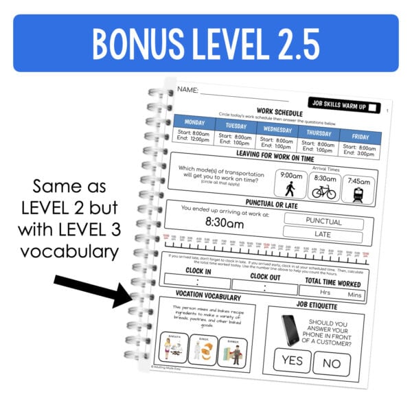 Job Skills Daily Warm Up Worksheets BUNDLE