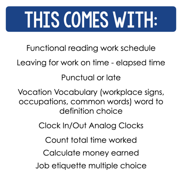 Job Skills Daily Warm Up Worksheets Level 3 - Image 2