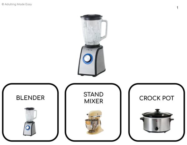 Cooking & Kitchen Vocabulary Picture to Picture REAL PHOTOS Digital Task Cards - Image 2