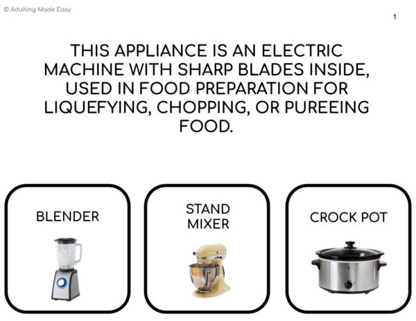 Which Cooking & Kitchen Vocabulary REAL PHOTOS Digital Task Cards - Image 3