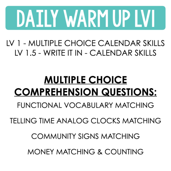 Life Skills Daily Warm Up Worksheets CANADIAN - Image 2
