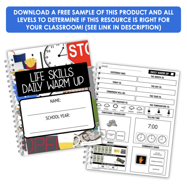 Life Skills Daily Warm Up Worksheets Level 2 - Image 4