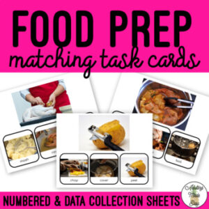 Food Prep Matching Task Cards