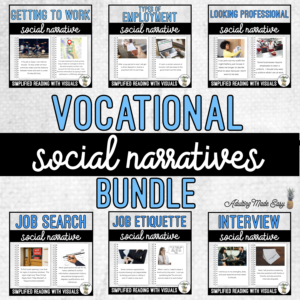 Vocational Social Narratives BUNDLE