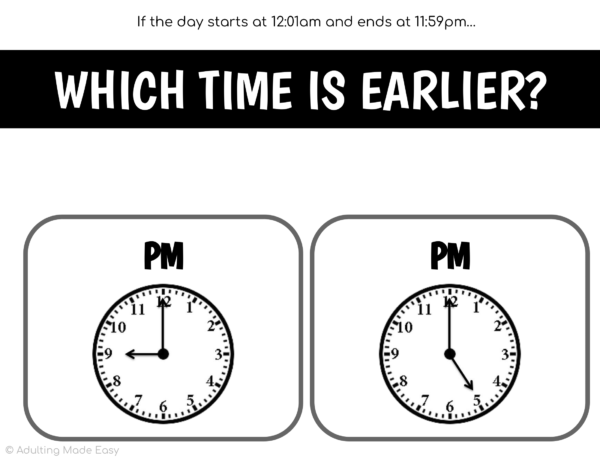 Which Time is Earlier/Later Analog Clocks Task Cards - Image 3