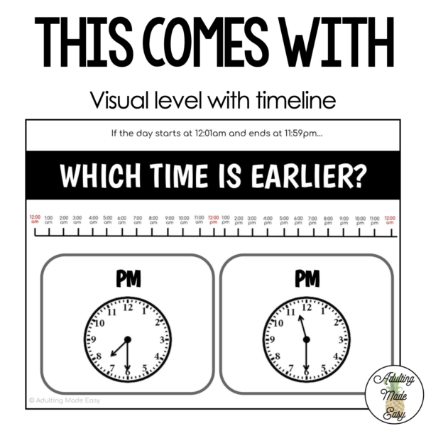 Which Time is Earlier/Later Analog Clocks Digital Task Cards - Image 2
