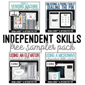 FREE Independent Skills - Boom Cards & Interactive PDF