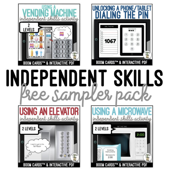FREE Independent Skills - Boom Cards & Interactive PDF