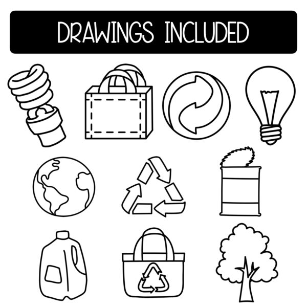 Earth Day Art Directed Drawing Worksheets