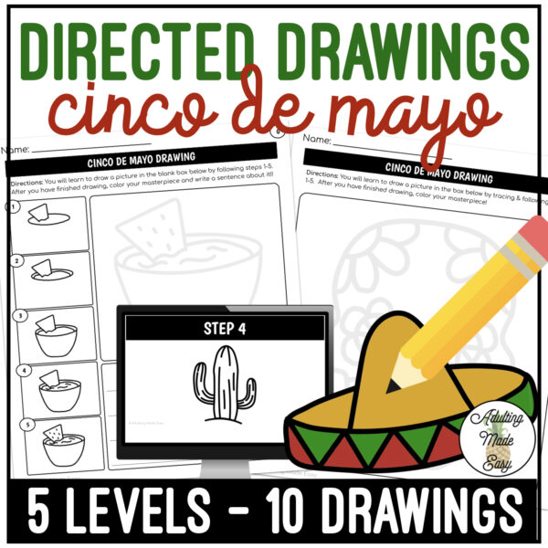 Cinco De Mayo Art Directed Drawing Worksheets