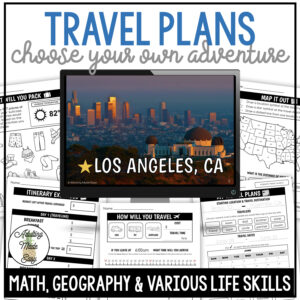 Travel Plans Activity Pack 6 - Los Angeles