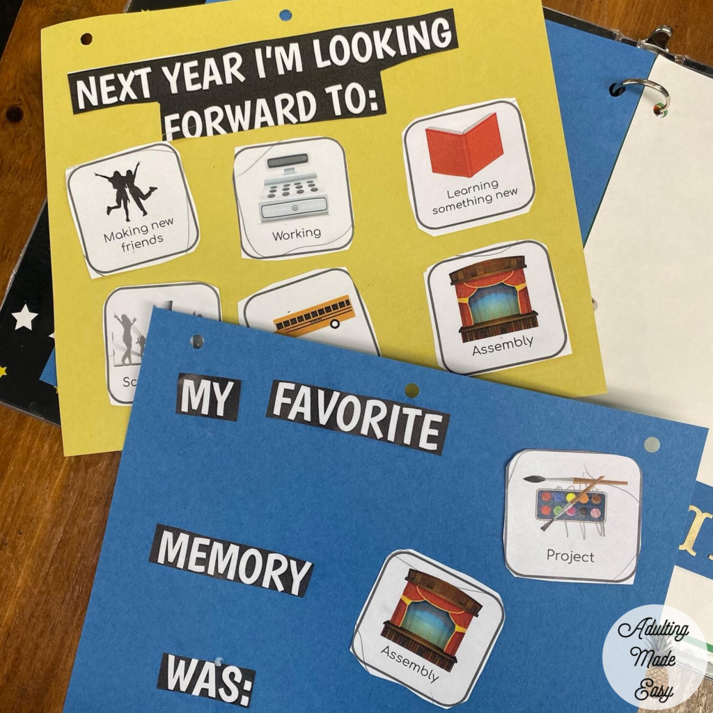End of Year Scrapbook Student Gift