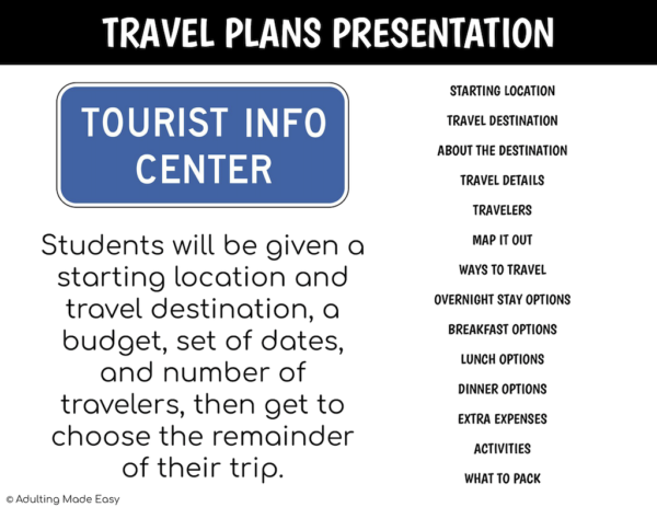 Travel Plans Activity Pack 1 - Yosemite