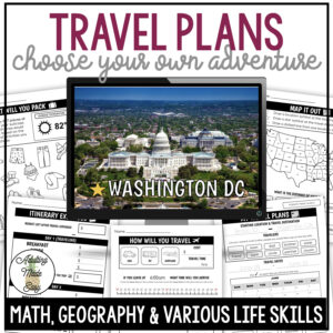 Travel Plans Activity Pack 7 - Washington DC