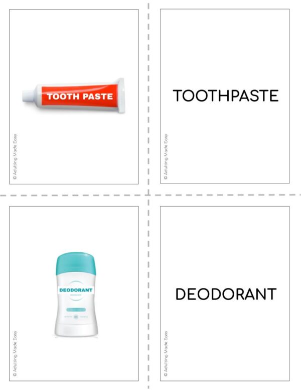 Hygiene Vocabulary Flashcards - Image 3