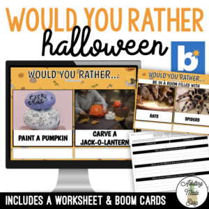 Would You Rather - Halloween Activity