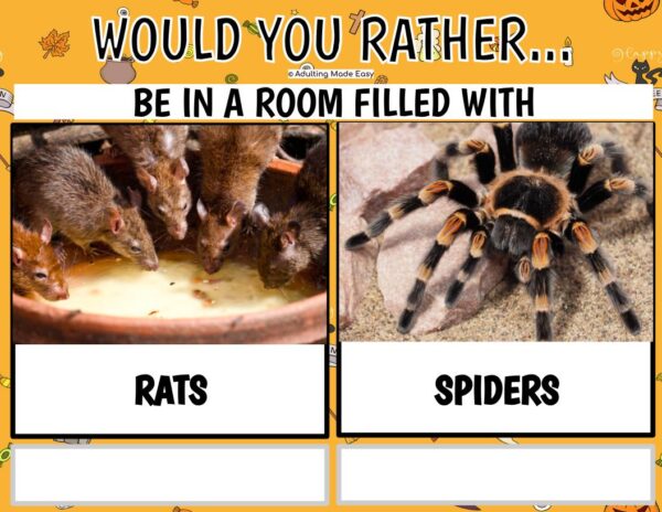Would You Rather - Halloween Activity