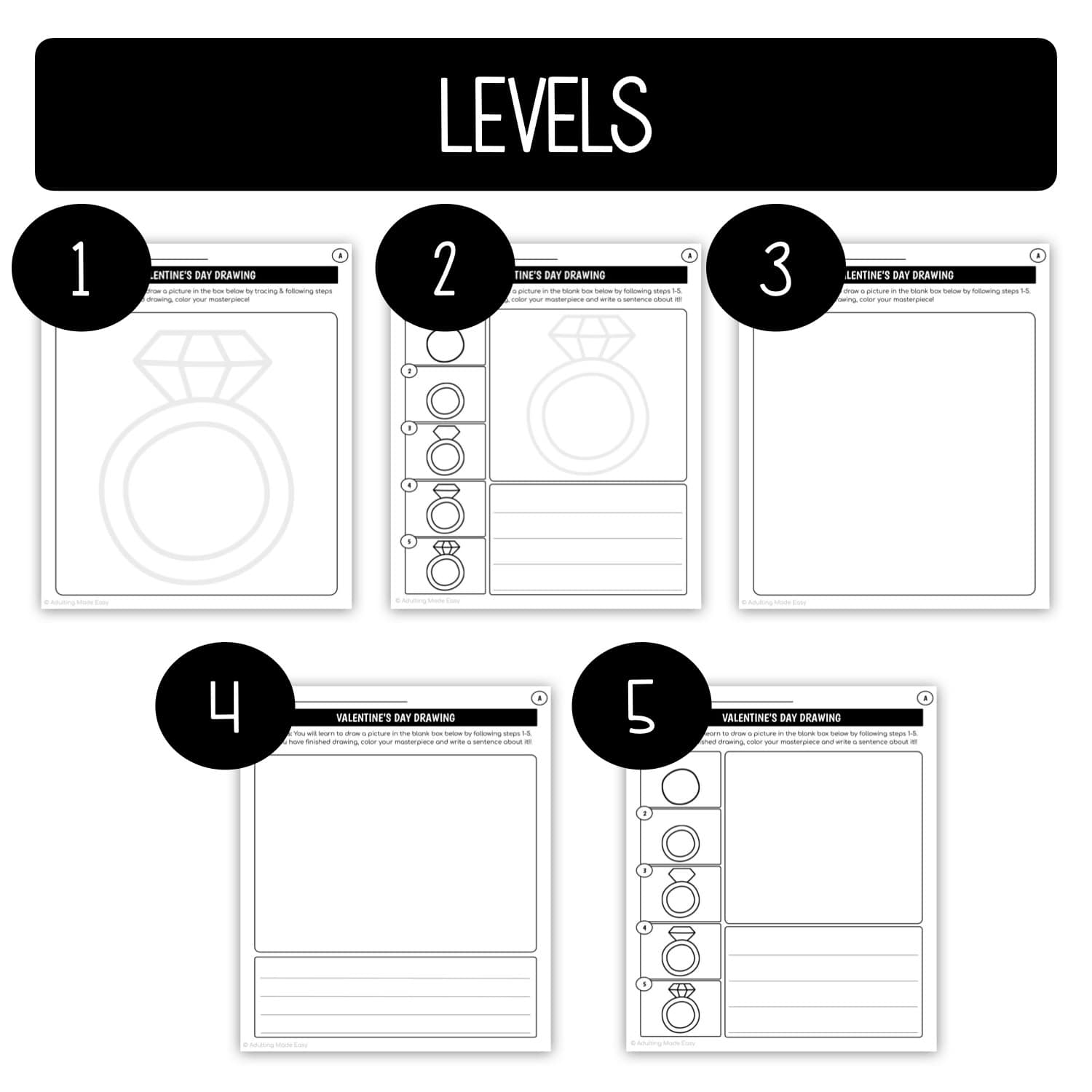 Back To School Art Directed Drawing Worksheets - Image 3