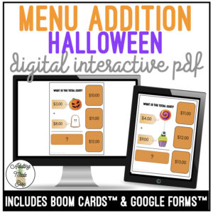 Halloween Addition Digital Interactive Activity