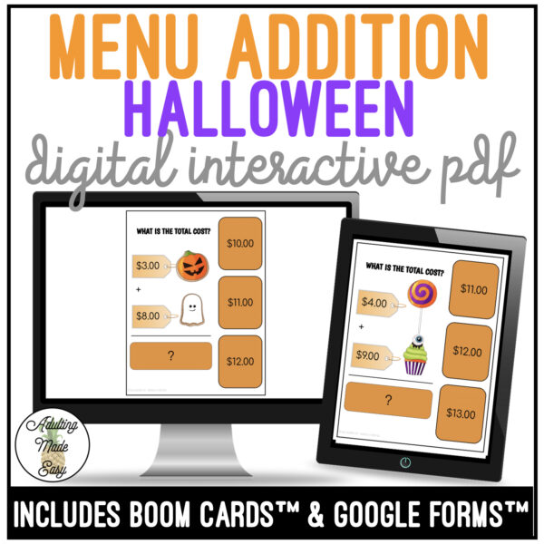 Halloween Addition Digital Interactive Activity