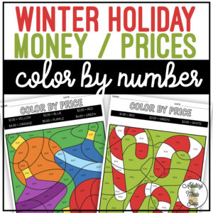 Holiday Color By Price Worksheets