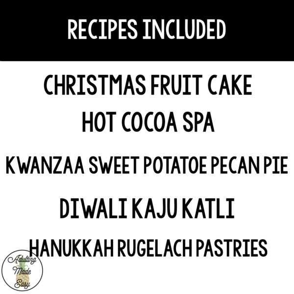 Reading Holiday Recipes Worksheets - Image 4