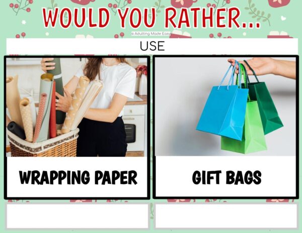 Would You Rather - Winter & Holiday Activity