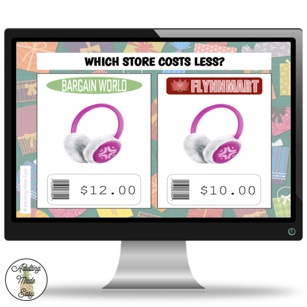 Holiday Gift Comparison Shopping Digital Task Cards - Image 2