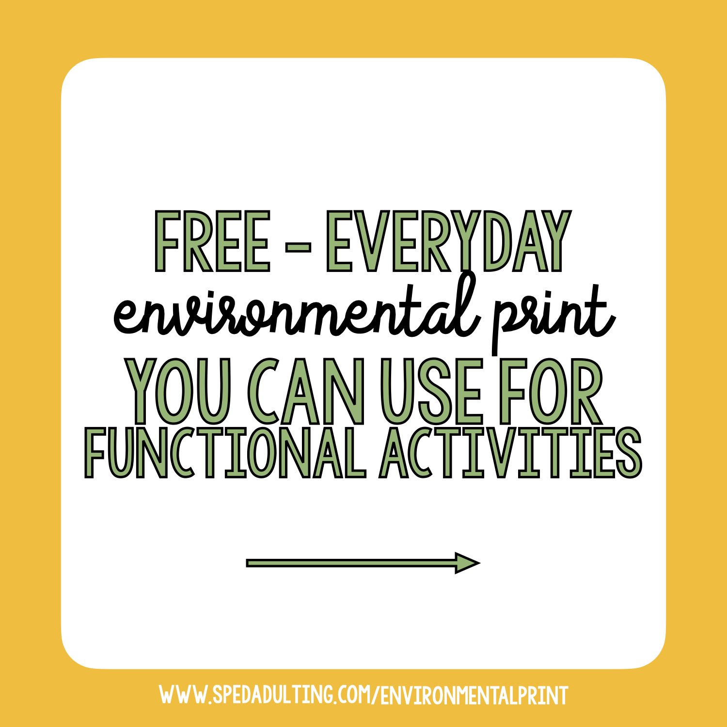 BLOG: FREE Everyday Environmental Print You Can Use for Functional Activities