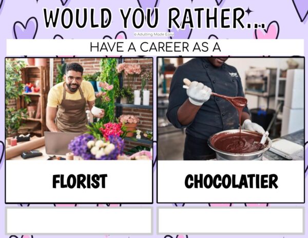 Would You Rather - Valentine's Day Activity