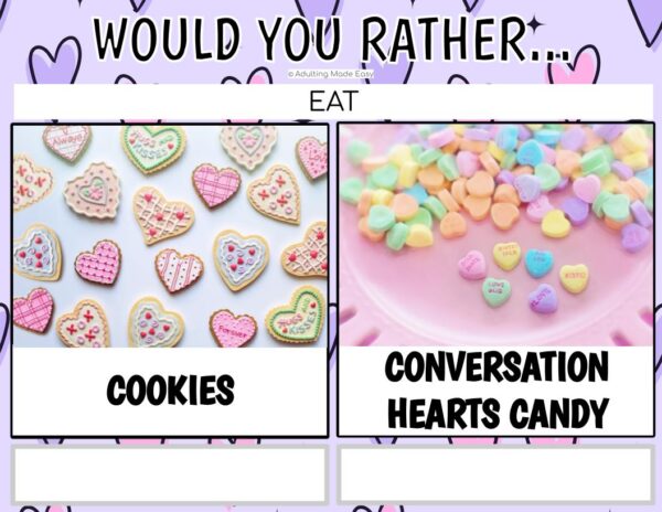 Would You Rather - Valentine's Day Activity
