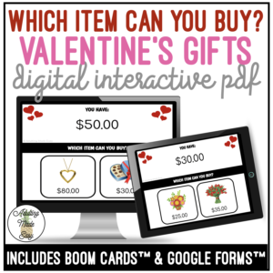 Valentine's Gift Which Item Can I Buy Digital Interactive Activity