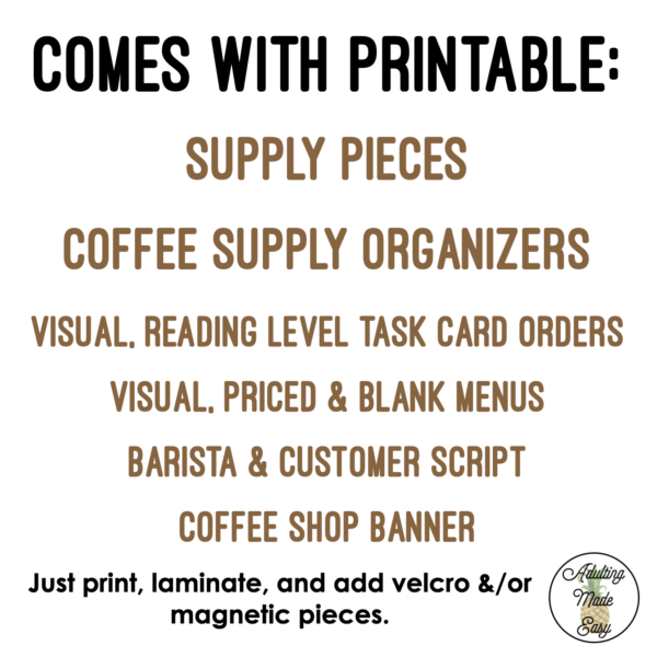 Coffee Orders Interactive Bulletin Board Work Task - Image 4