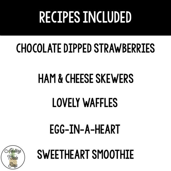 Reading Valentine's Day Recipes Worksheets - Image 4
