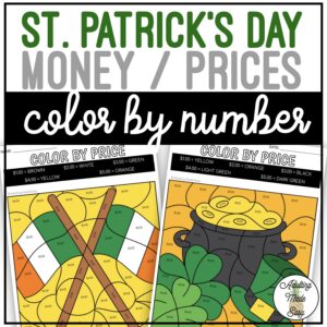 St. Patrick's Day Color By Price Worksheets